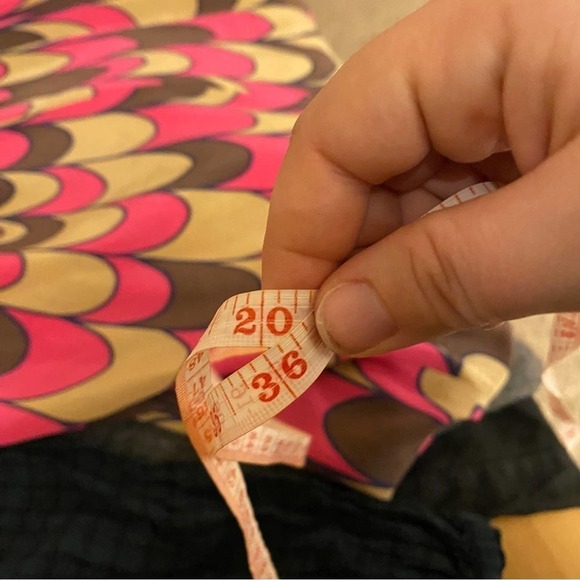 Anthro Corey lynn calter pink geometric silk dress size 6 - Picture 5 of 6